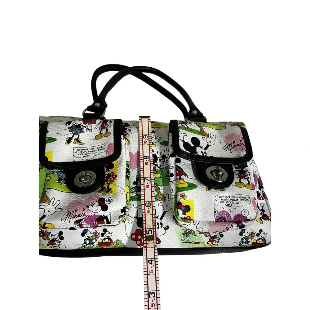 Disney Parks Mickey & Minnie Comic Tote Satchel Purse‎ Handbag